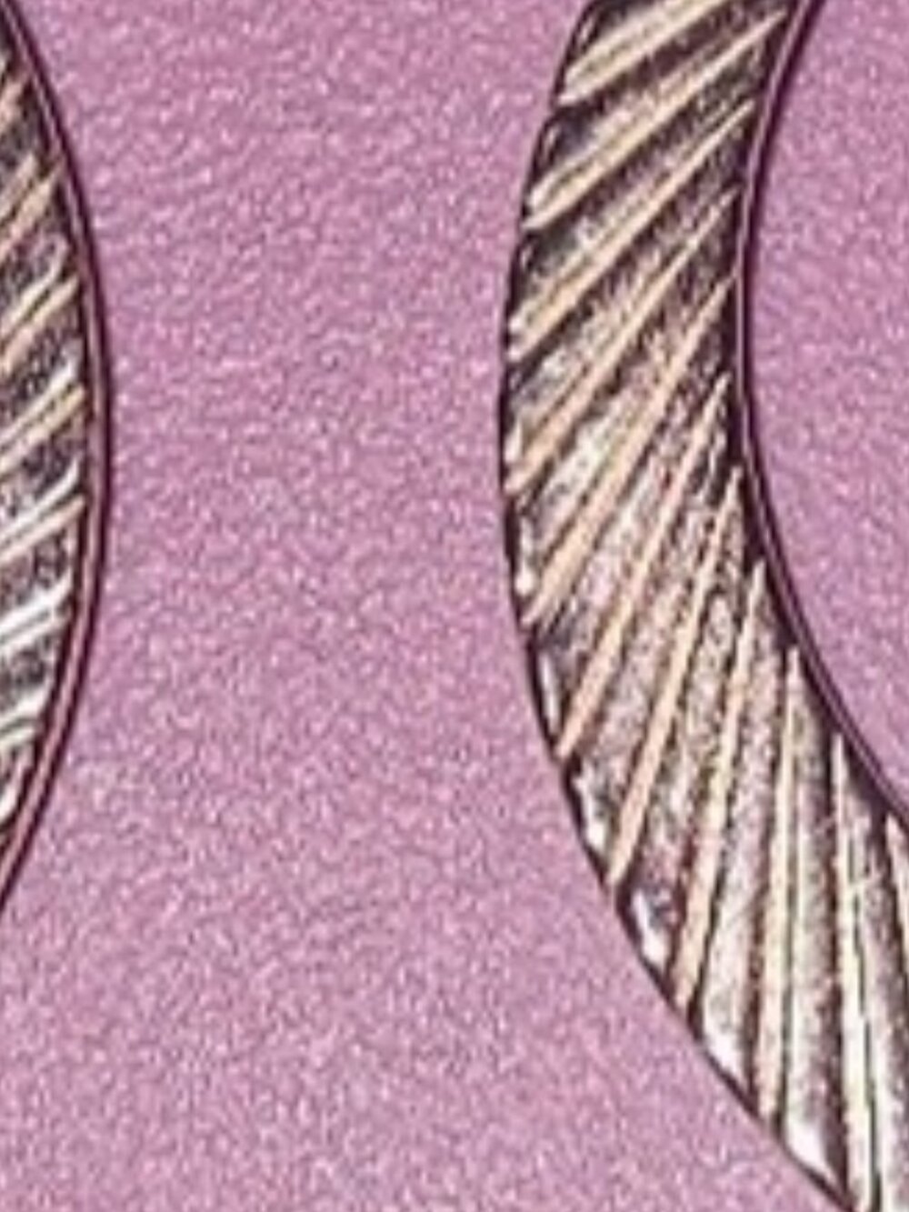 Rose Gold Textured Hoop Earrings - Women Jewelry
